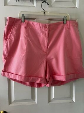 Talbots Pink Women's Casual Rolled-Hem Shorts